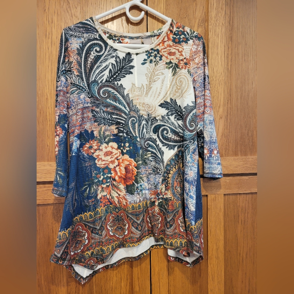 Chicos Zenergy 3/4 sleeve top size 0 (4/6)
